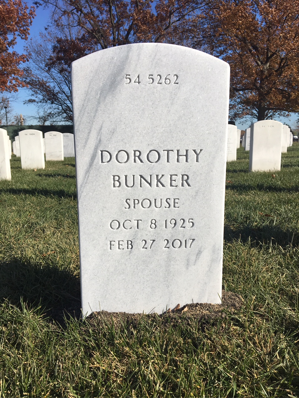 Back of headstone — Robert May