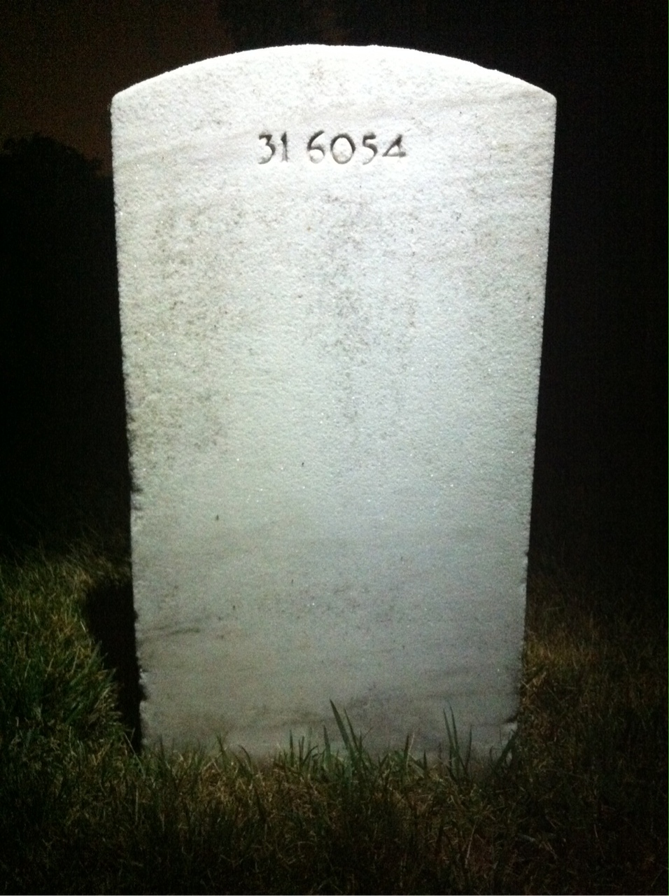 Back of headstone — Hazel Morton
