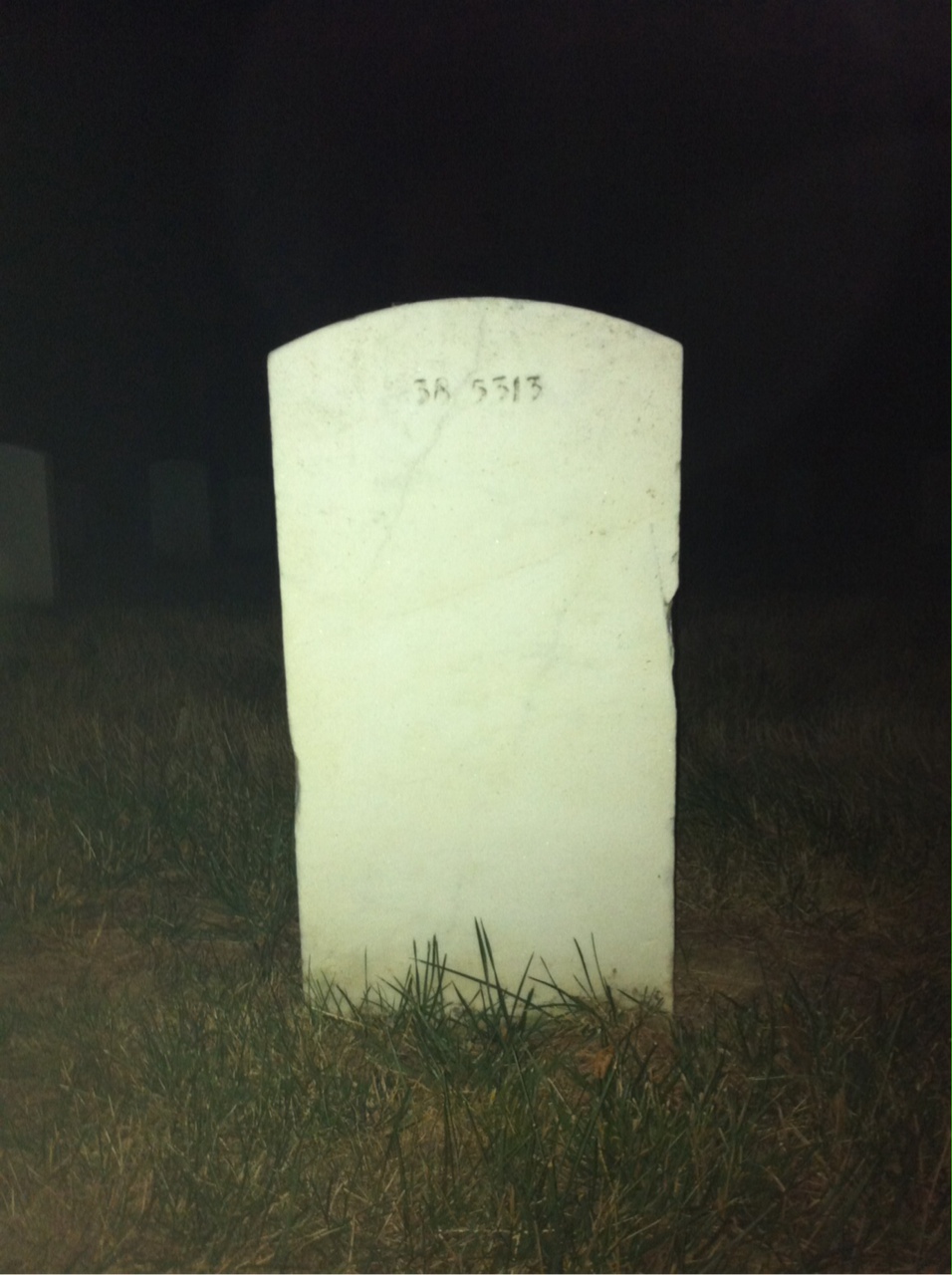 Back of headstone — George Beeker