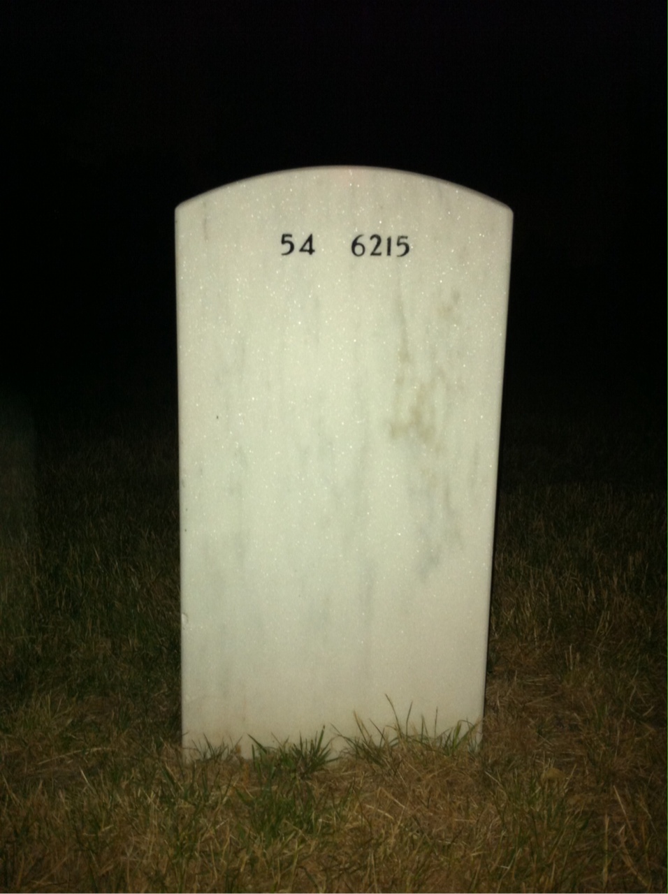 Back of headstone — Benjamin Dey