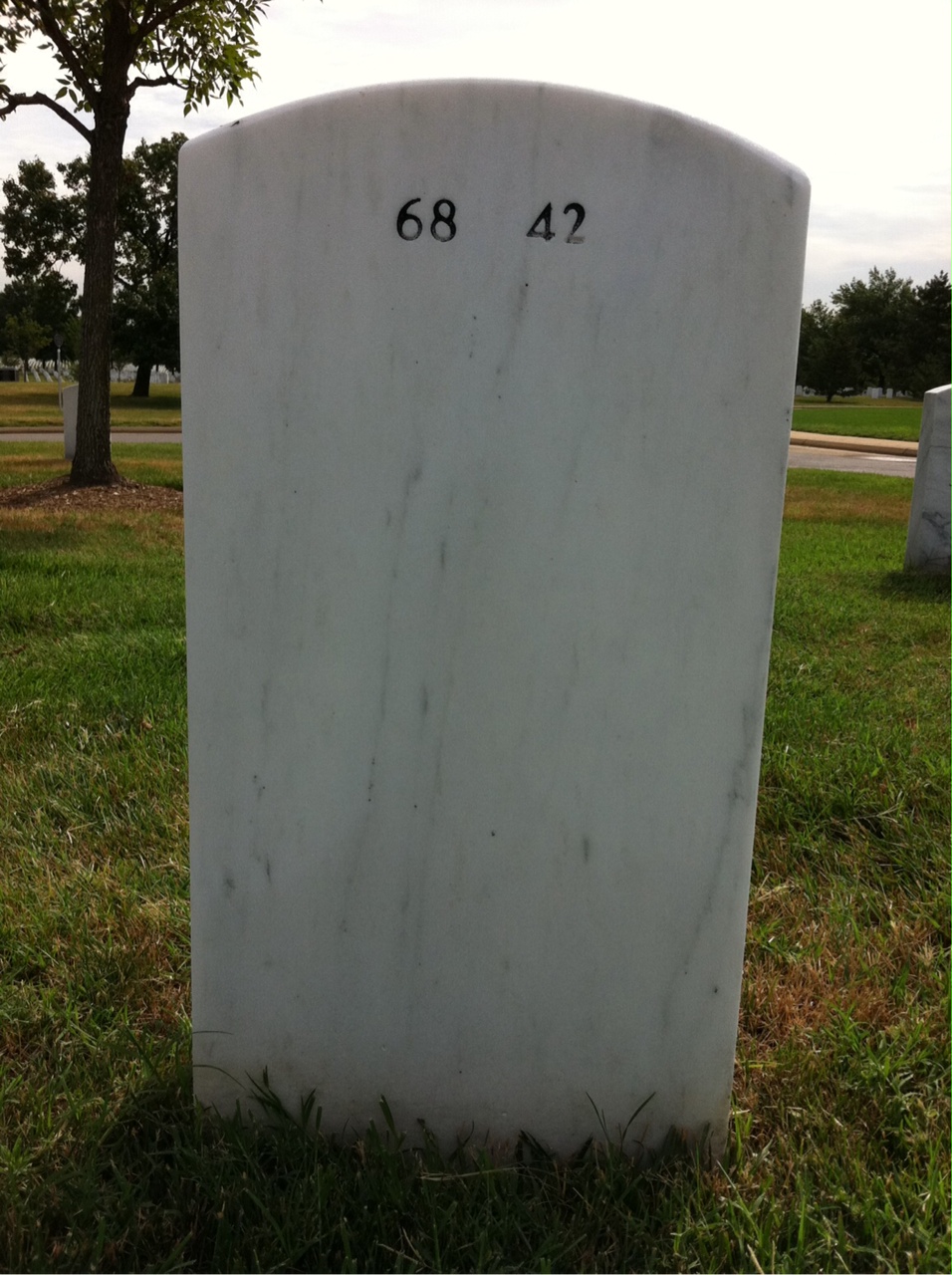 Back of headstone — Max Holzrichter