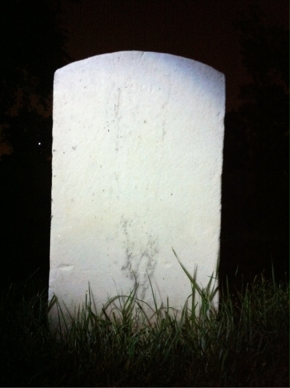 Back of headstone — Charles Morgereth