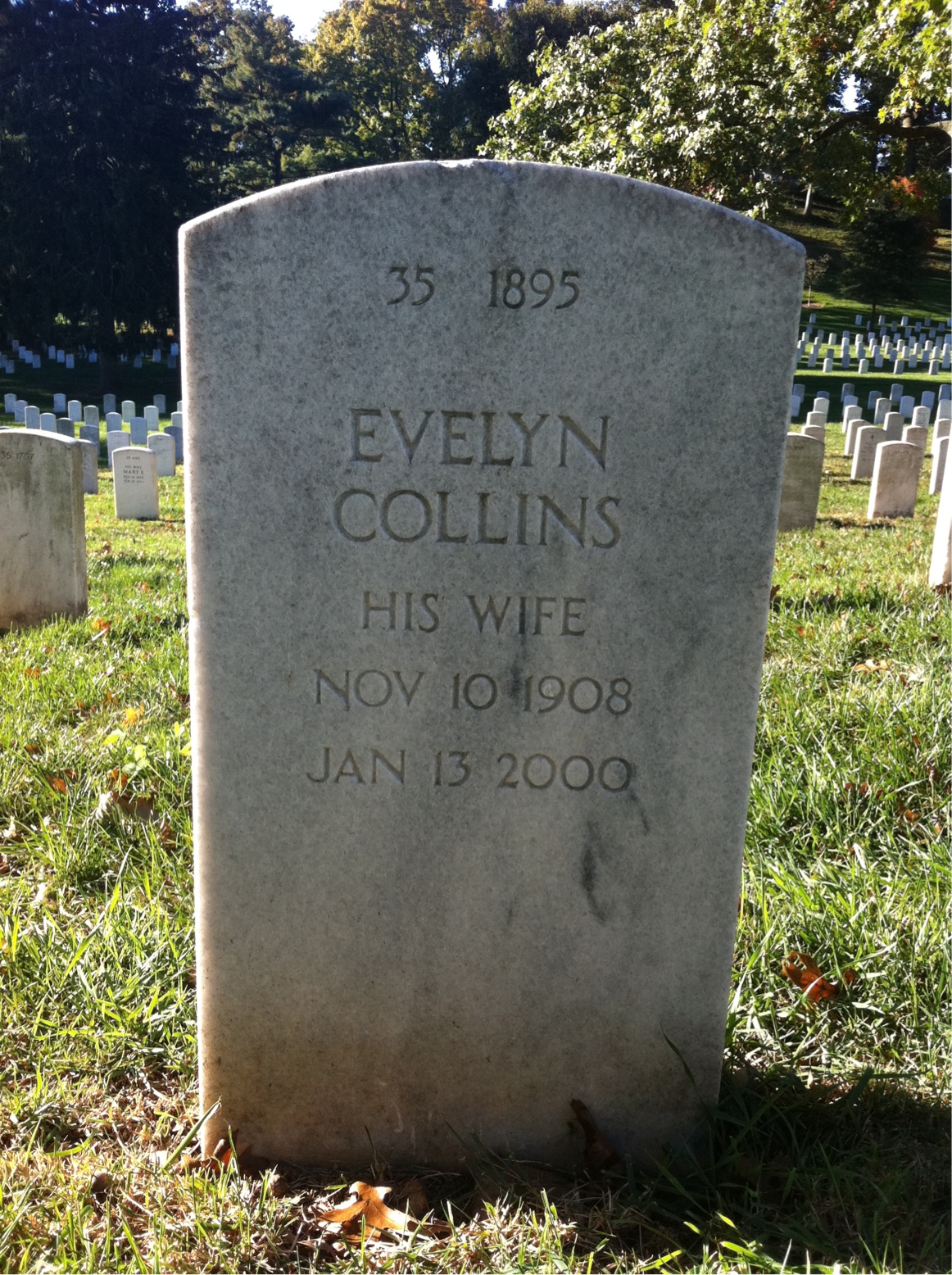 Back of headstone — Charles Mckee