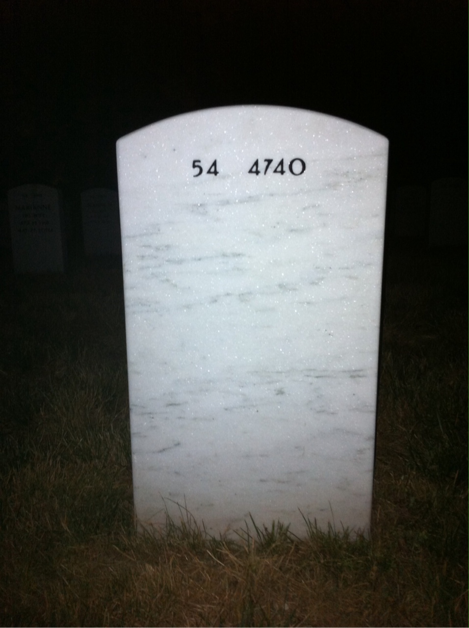 Back of headstone — Walter Wasilewski