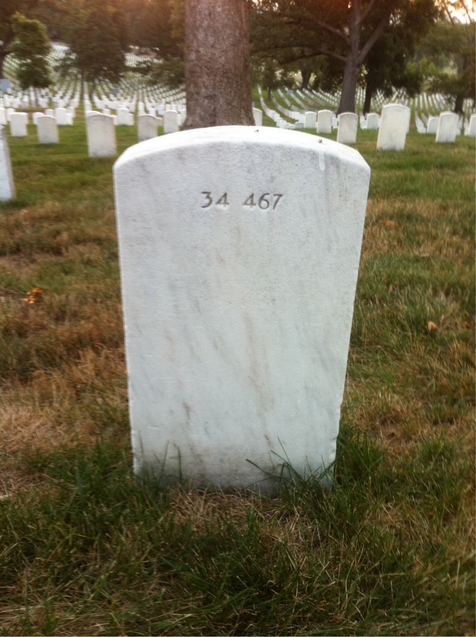 Back of headstone — Charles Montgomery