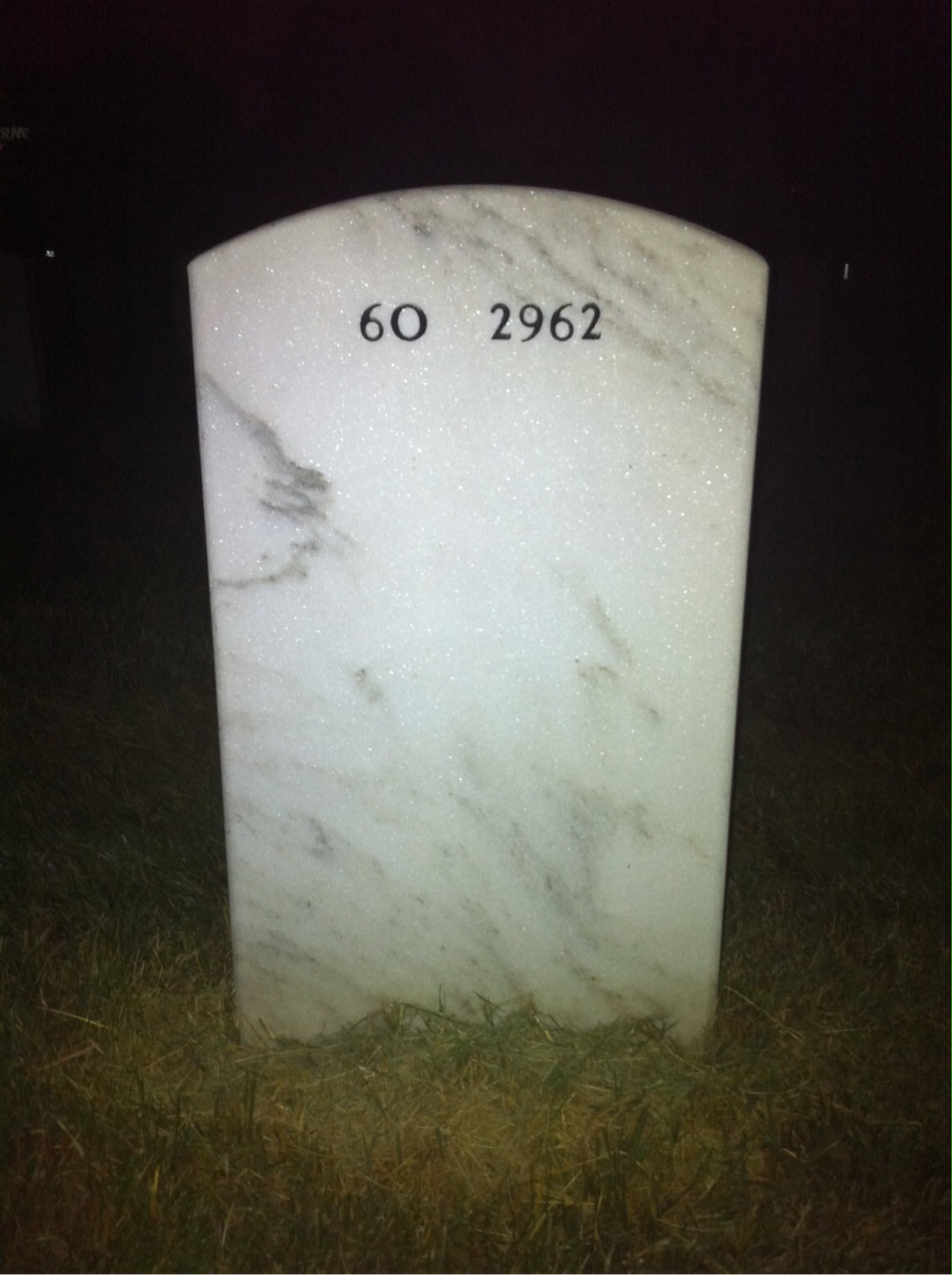 Back of headstone — Bernardo Negrete