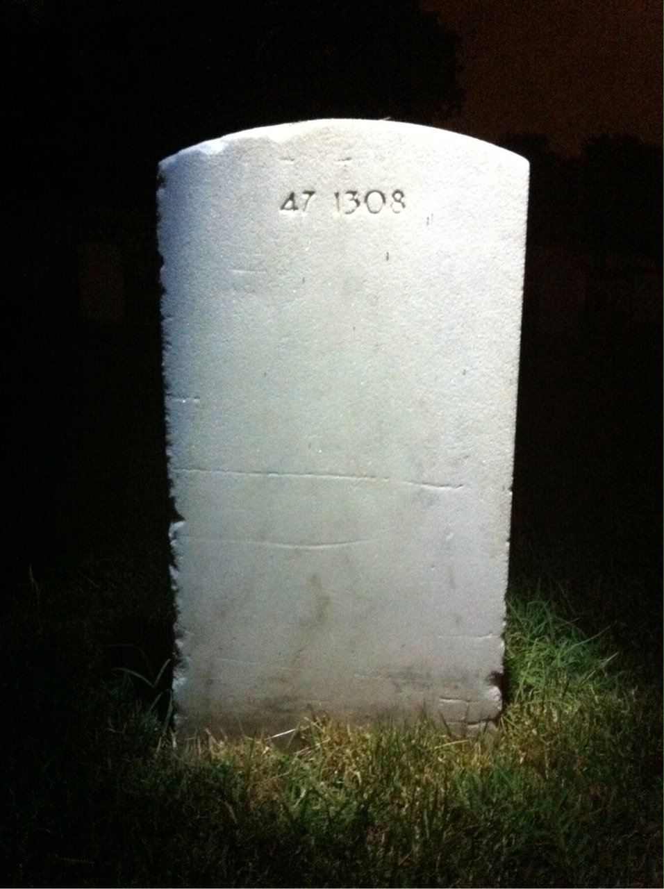 Back of headstone — Conrad Mckay