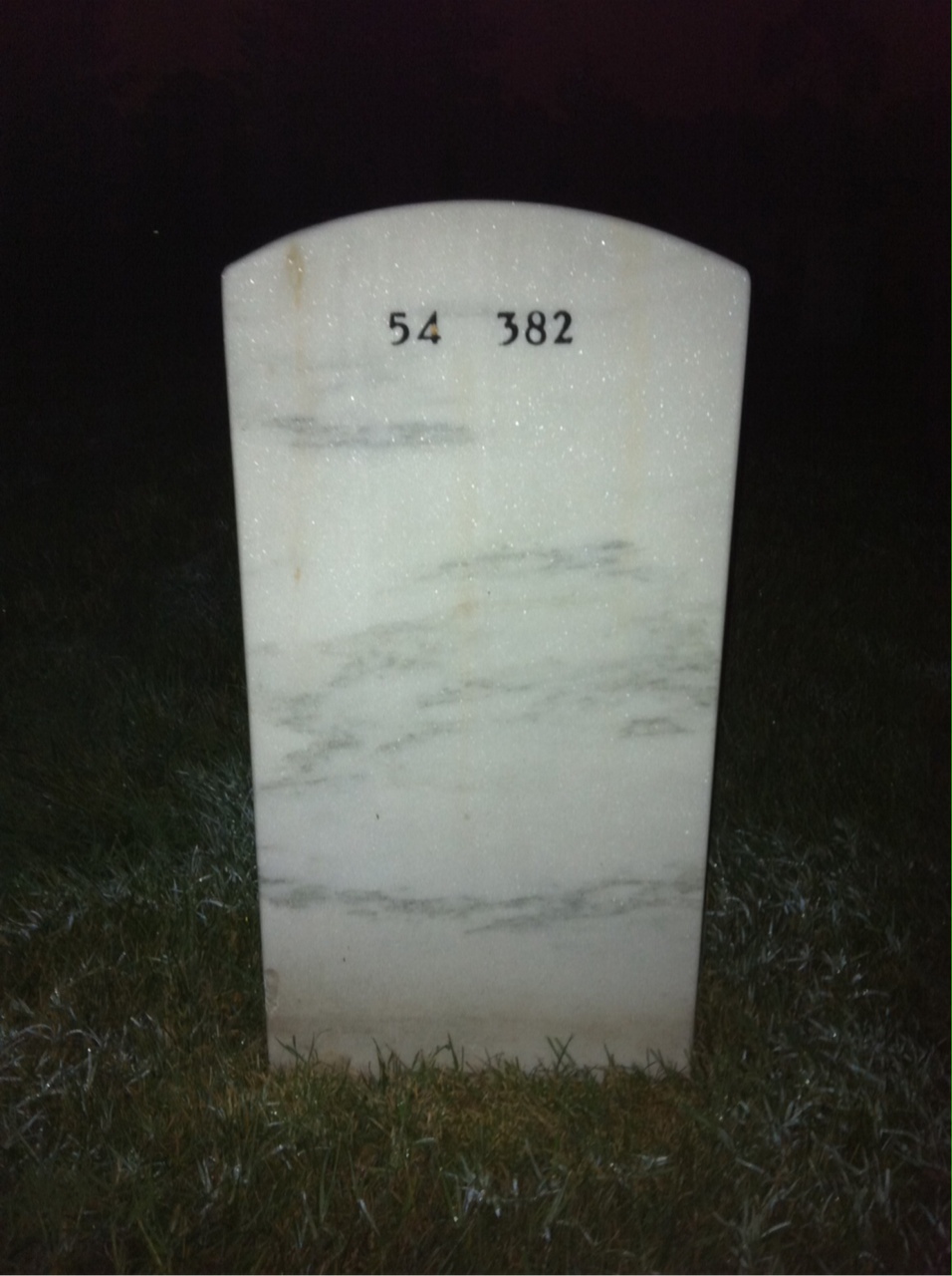 Back of headstone — Edwin Stroud