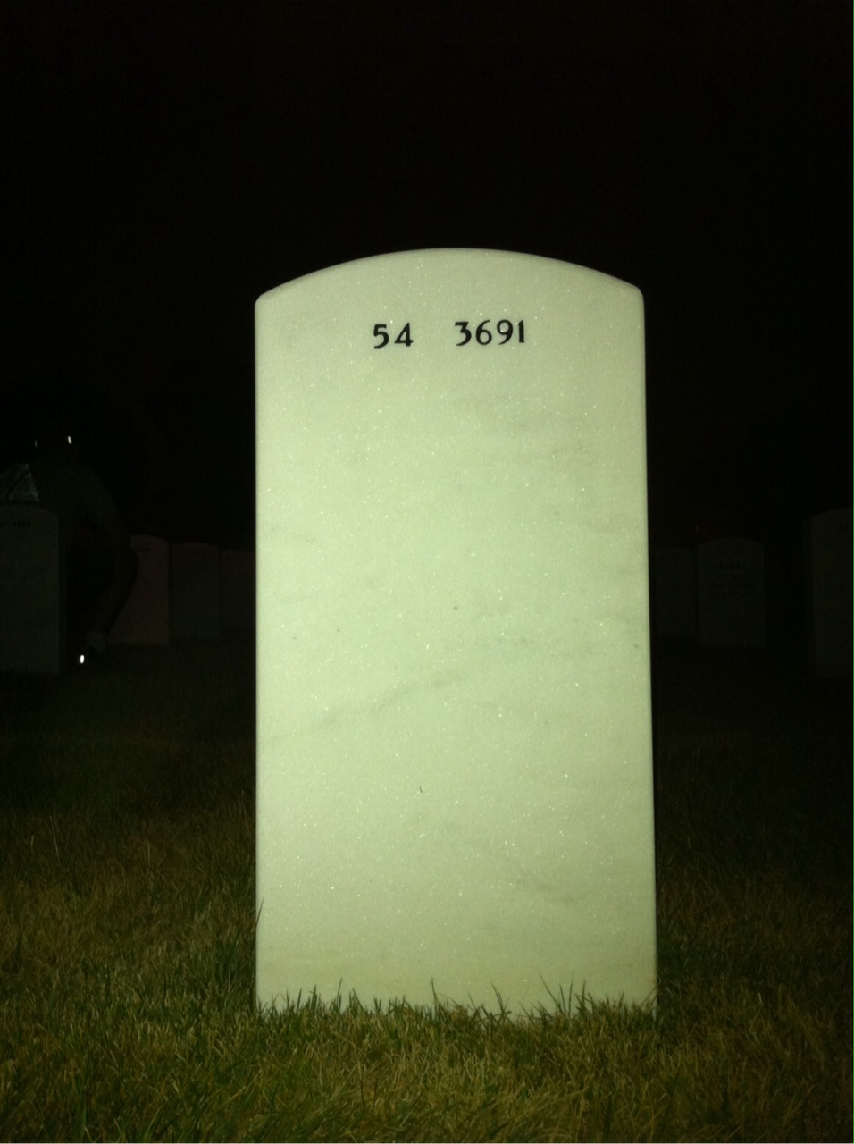 Back of headstone — Carl Deweever