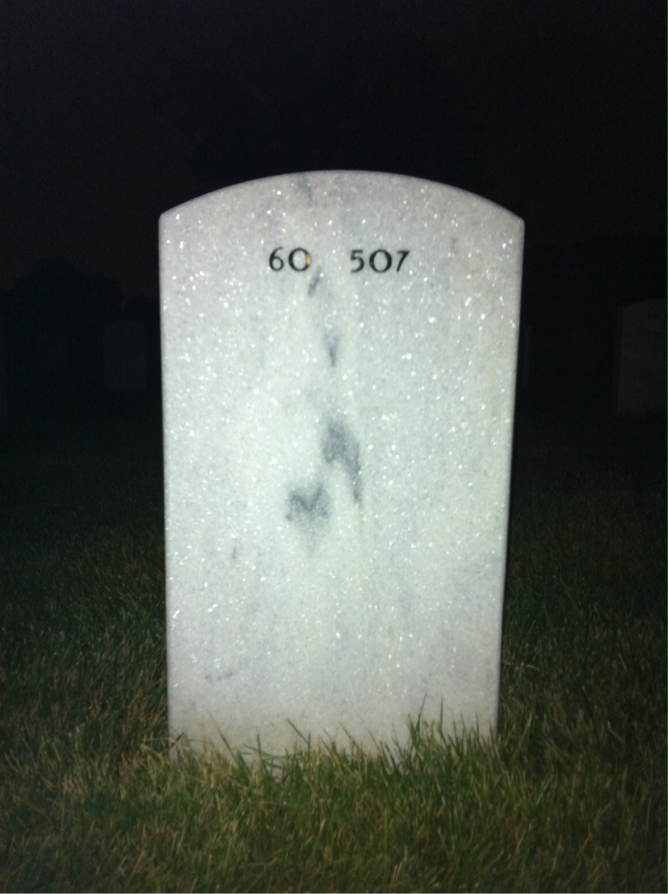 Back of headstone — Jerry Campbell