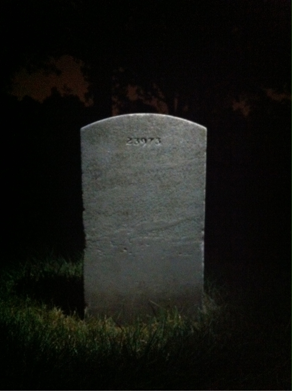 Back of headstone — James Morgan