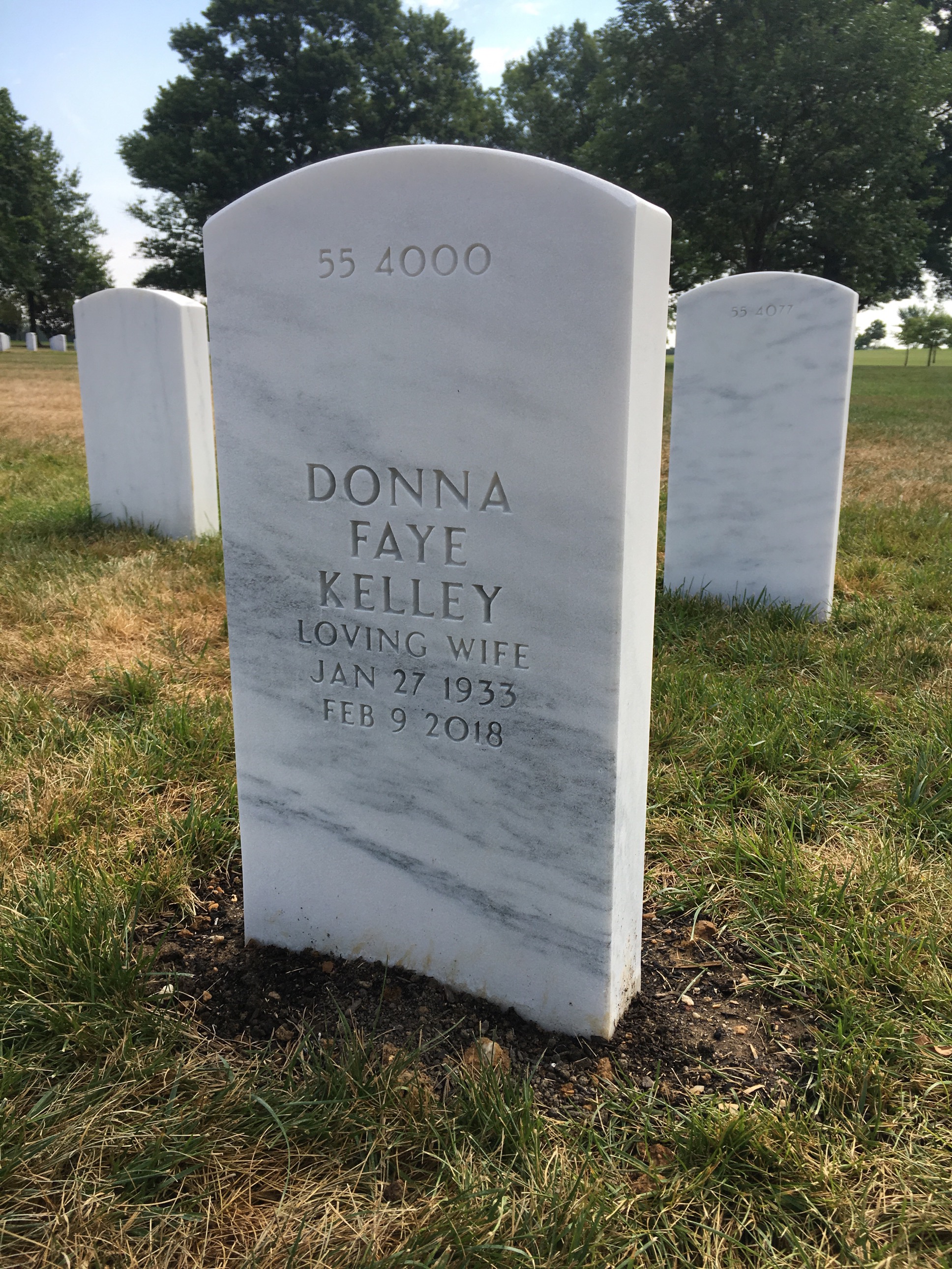 Back of headstone — David Ralph Stephenson