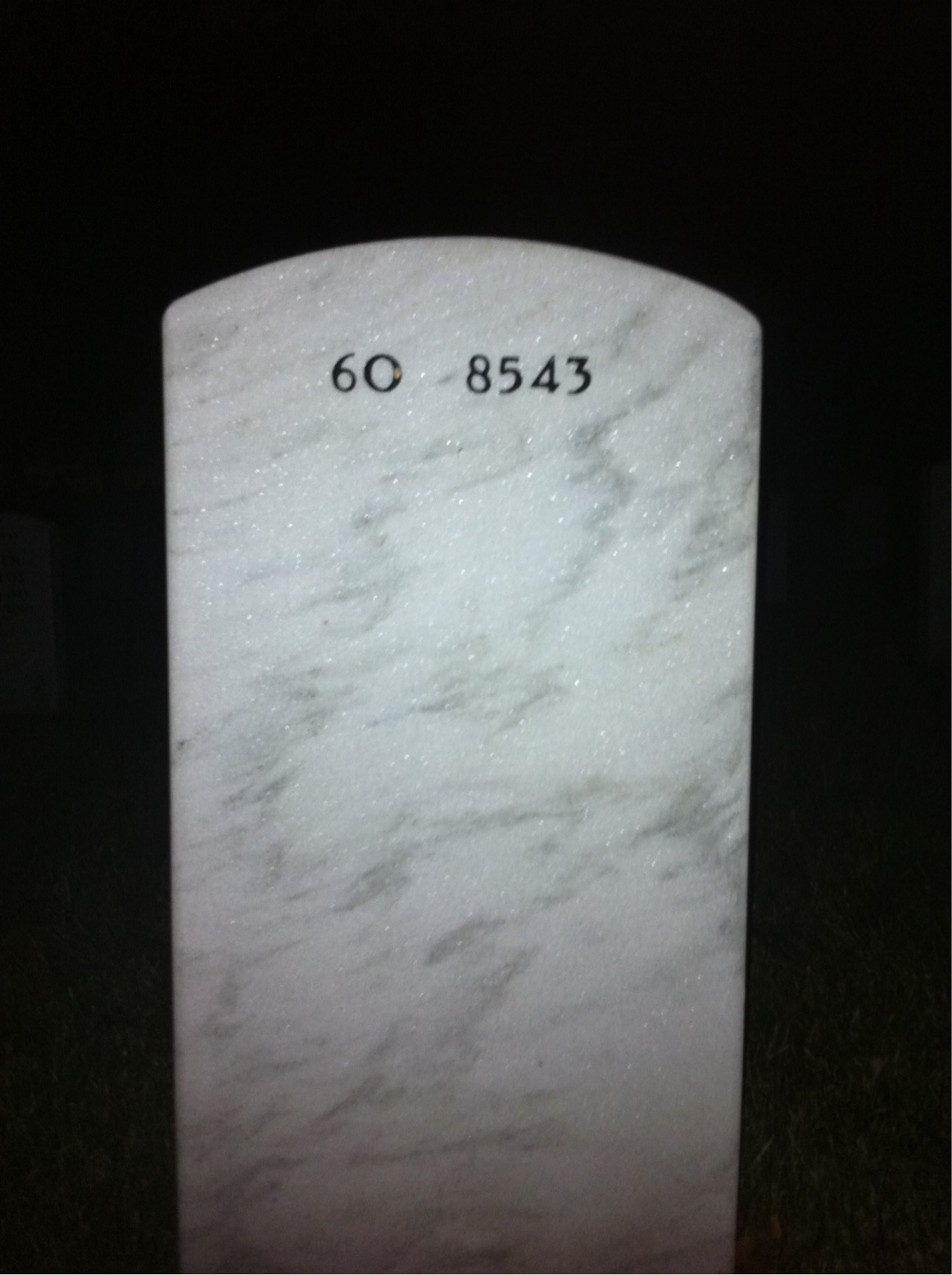 Back of headstone — Ashly Moyer