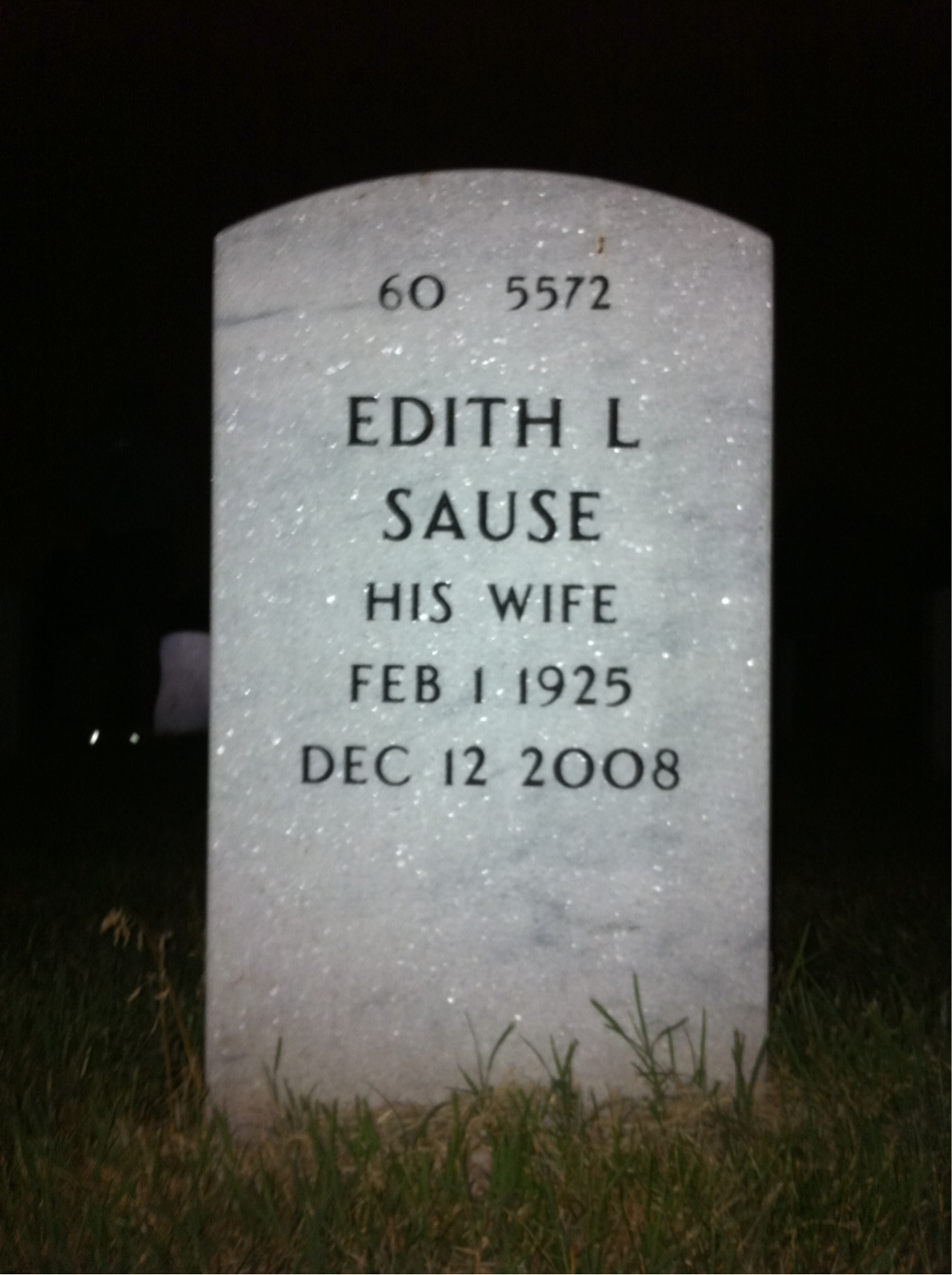 Back of headstone — George Burton
