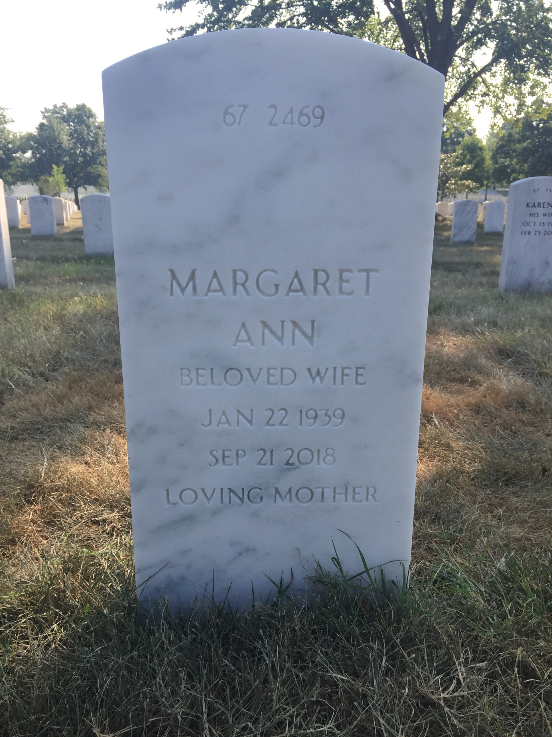 Back of headstone — William Averill Lacy
