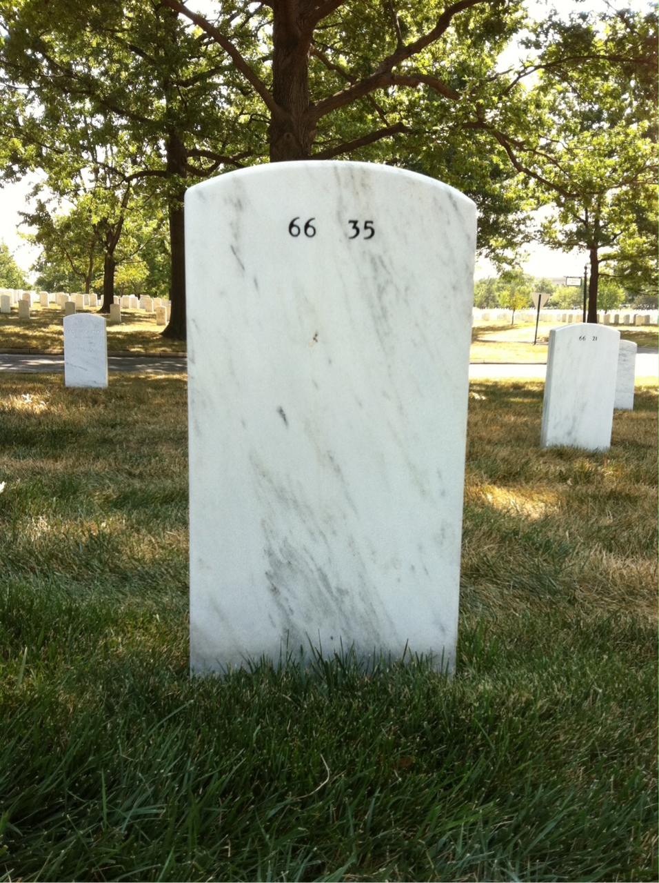 Back of headstone — James Barker