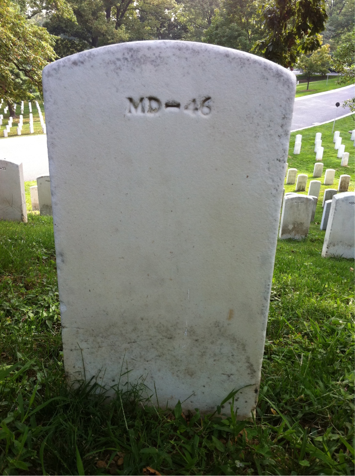 Back of headstone — James Morgan