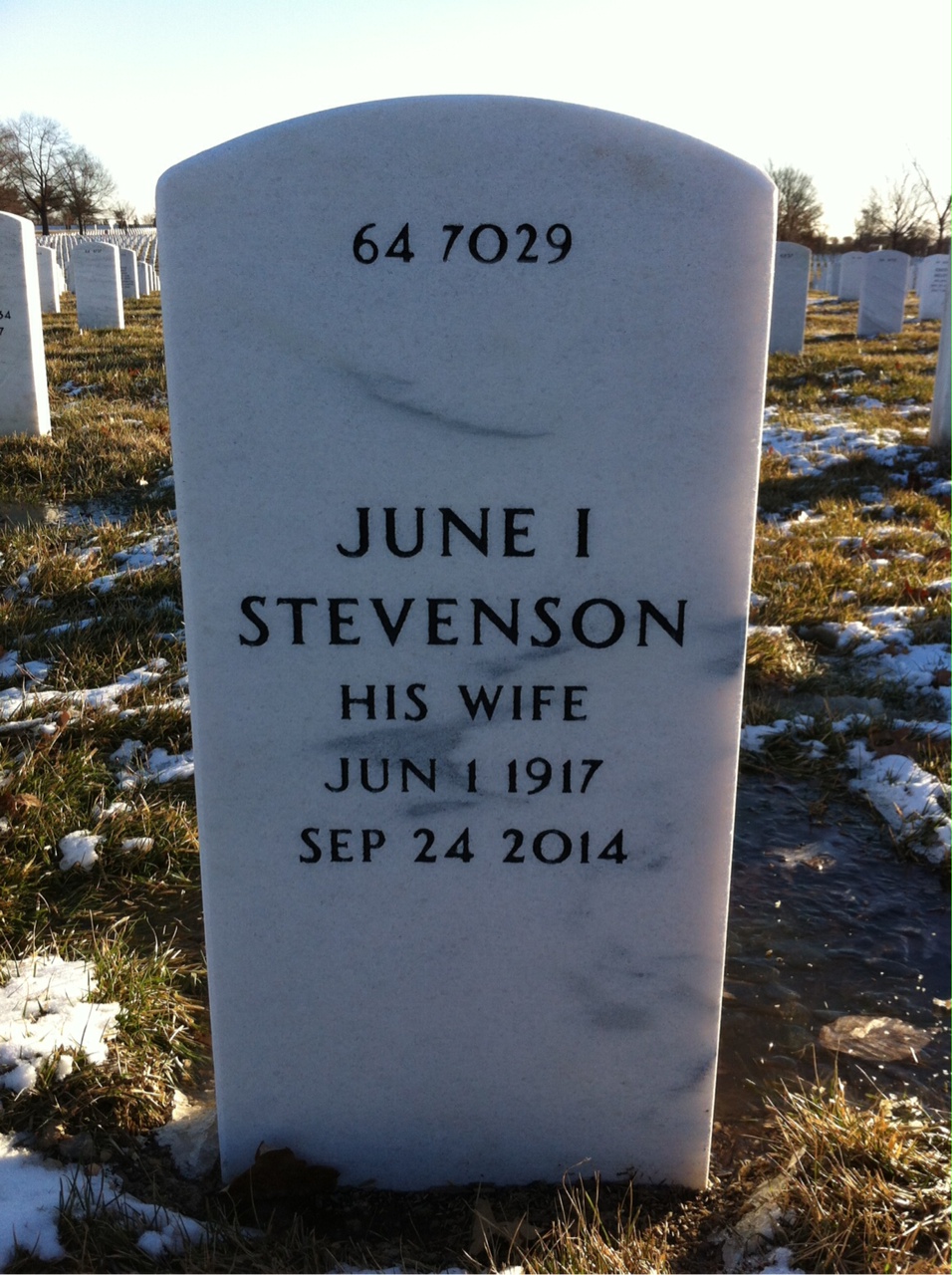 Back of headstone — Philip Mahoney