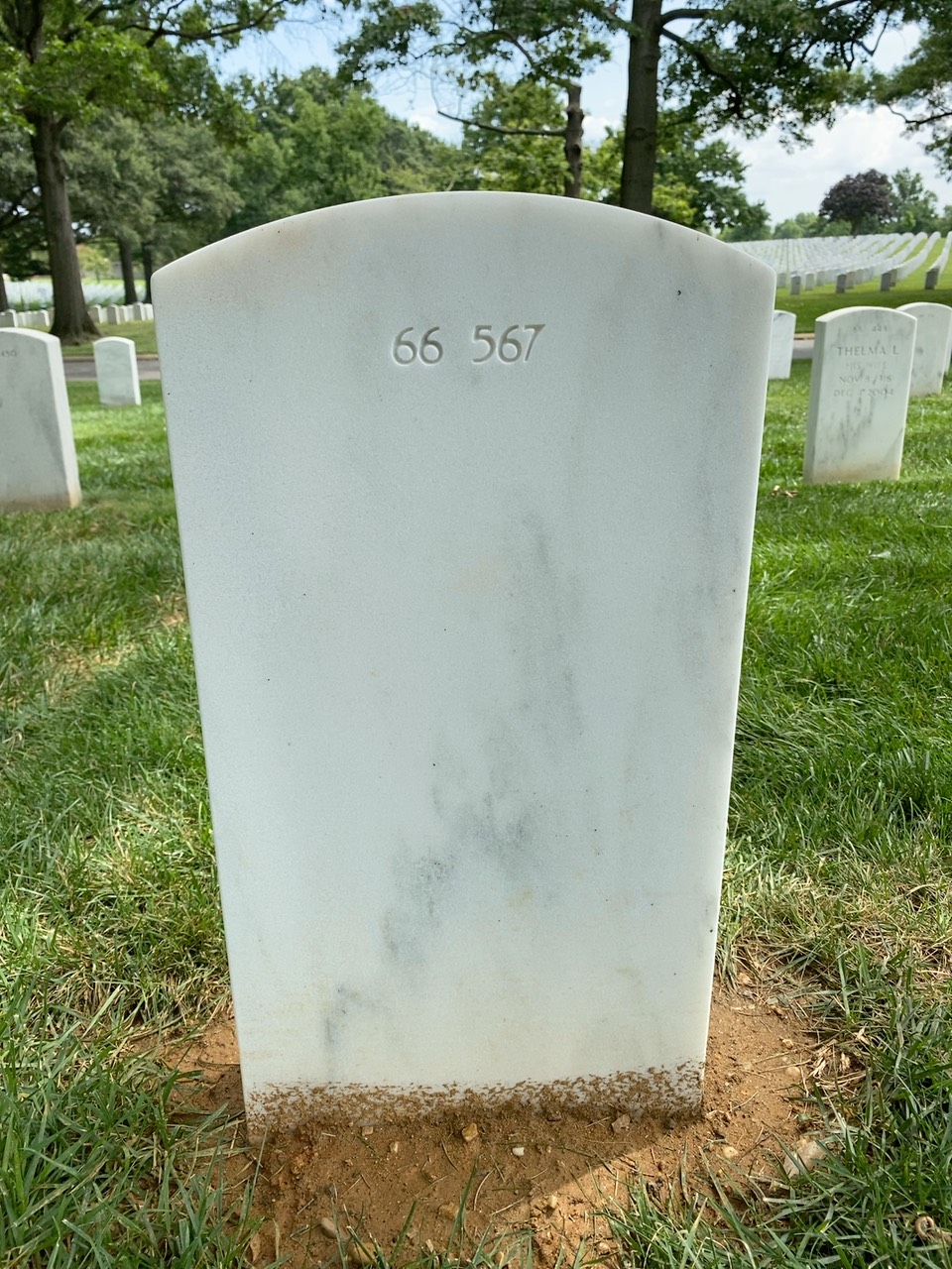 Back of headstone — Richard Moore