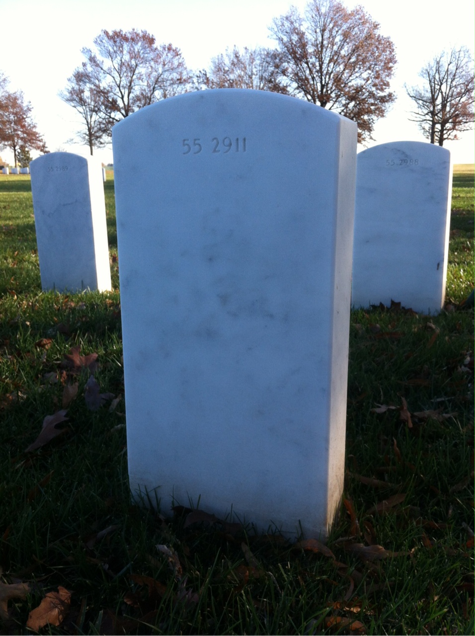 Back of headstone — Thomas Johnson
