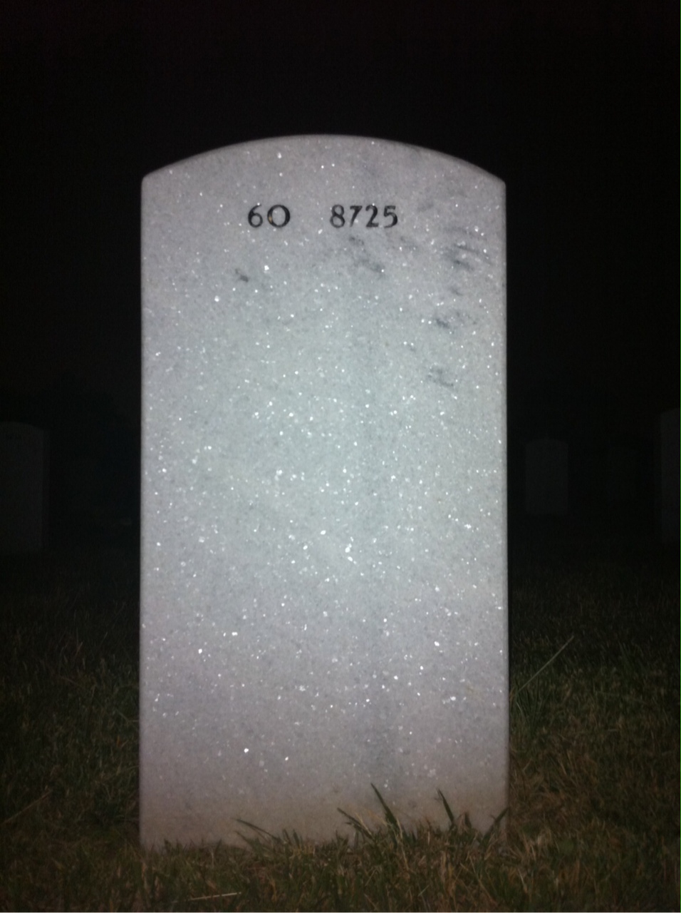 Back of headstone — Mark Carter