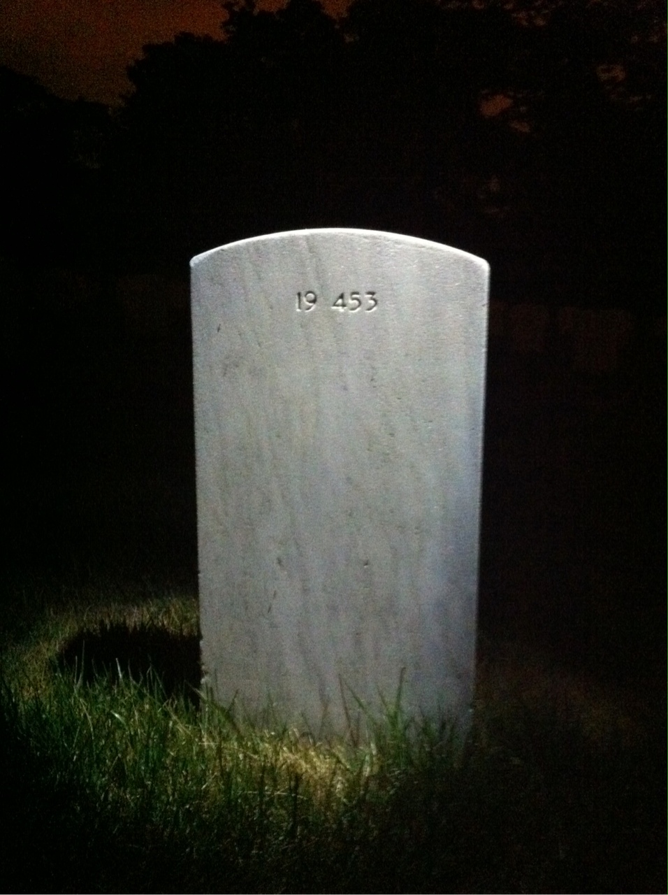 Back of headstone — Robert Murdock