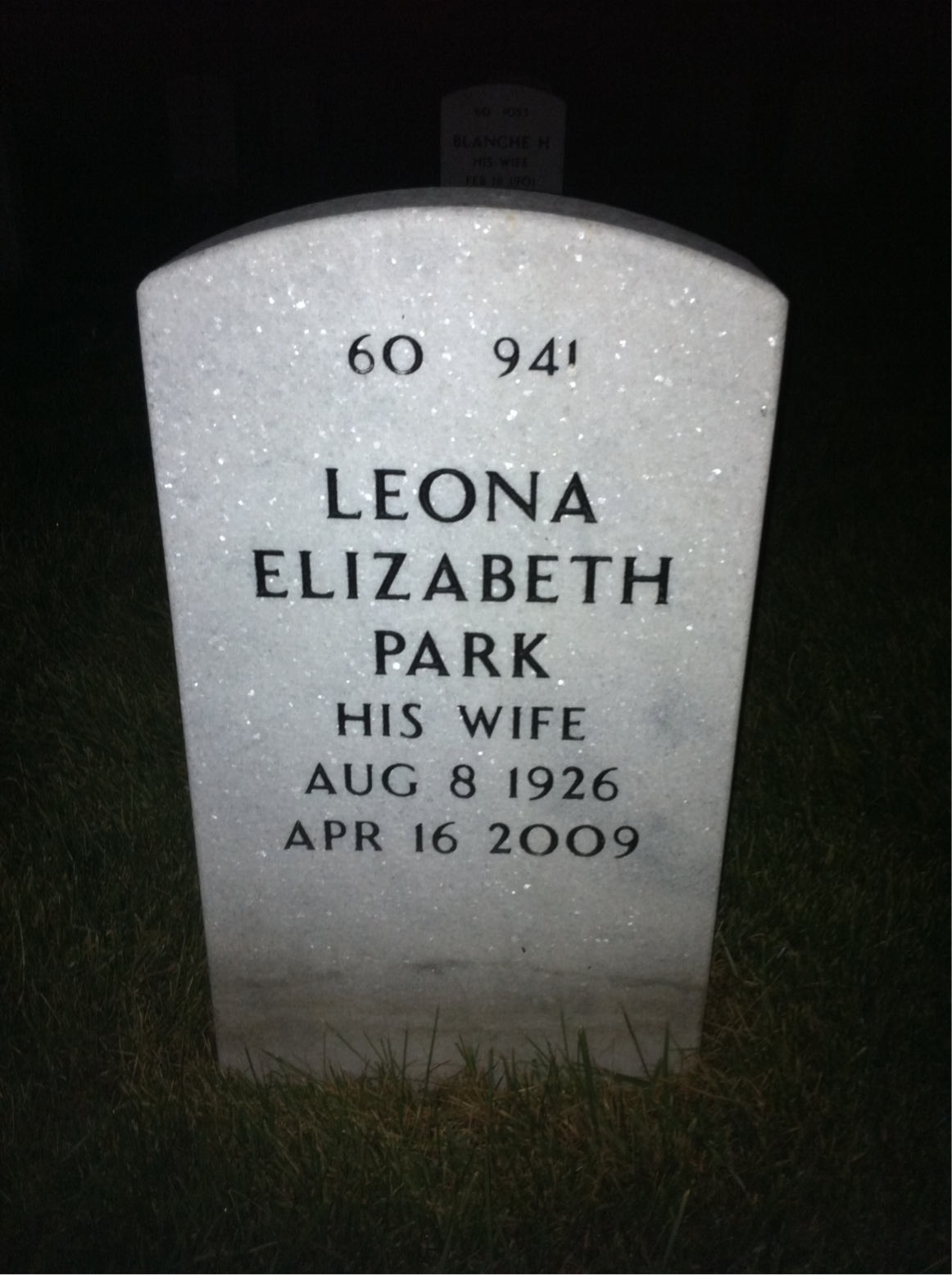 Back of headstone — Richard Carmon