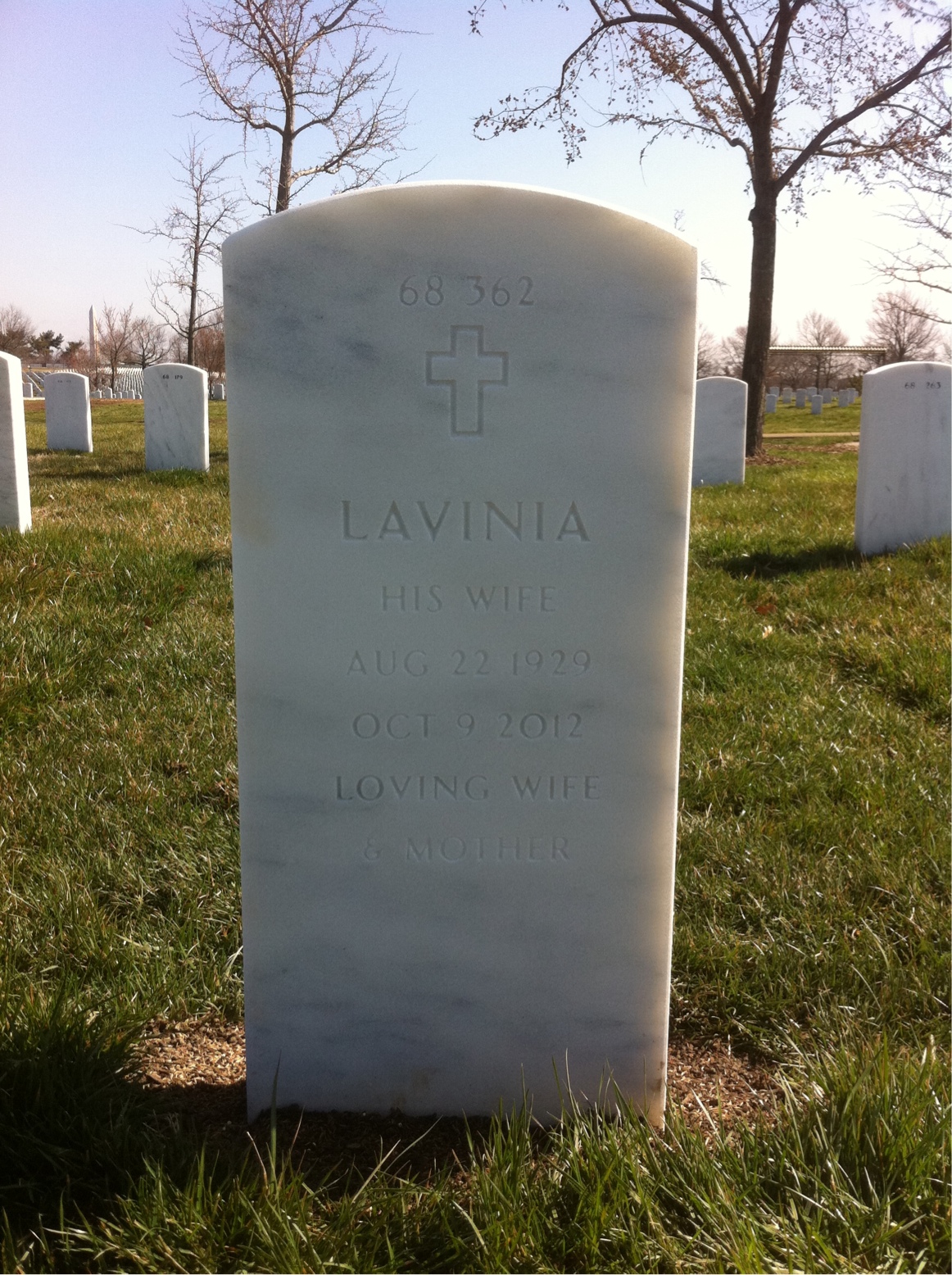 Back of headstone — Frank Mccleary