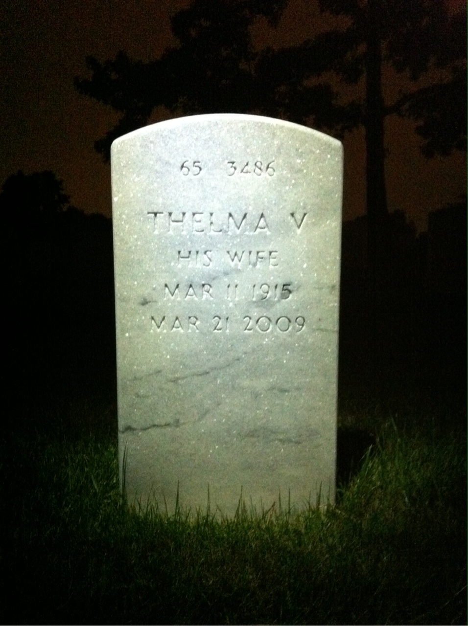 Back of headstone — Edward Orzechowski