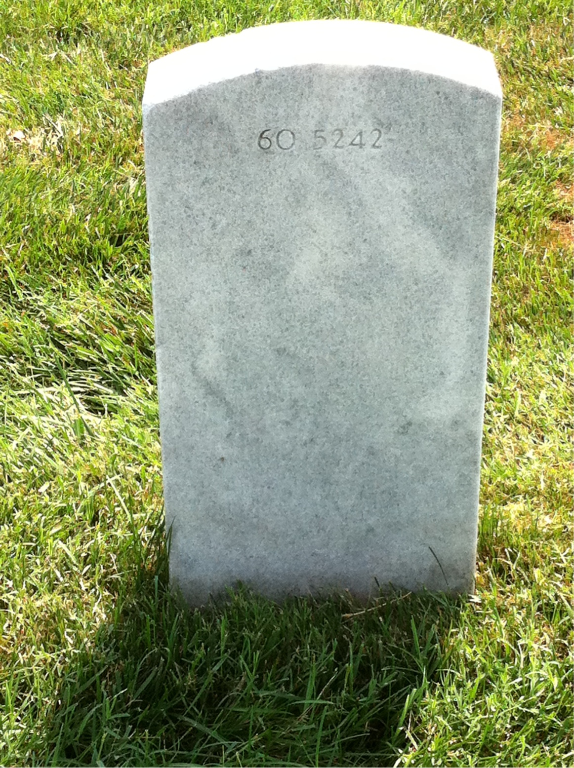 Back of headstone — Stanley Charles Foltz