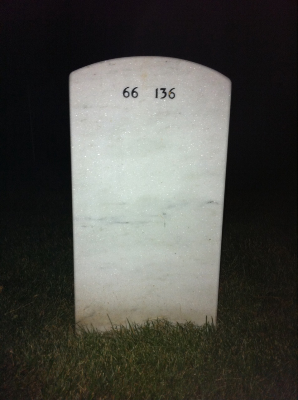 Back of headstone — Adam Dyer