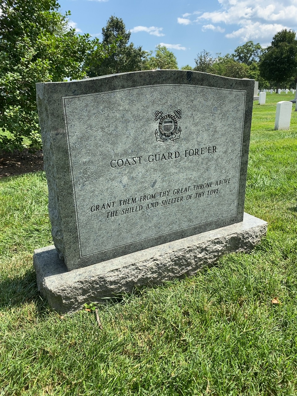 Back of headstone — Henry Bell