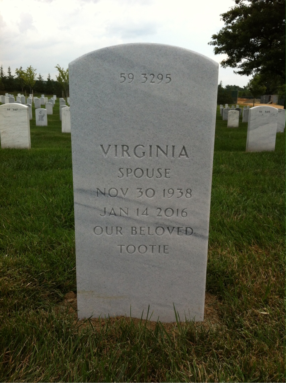 Back of headstone — Curtis Stevens