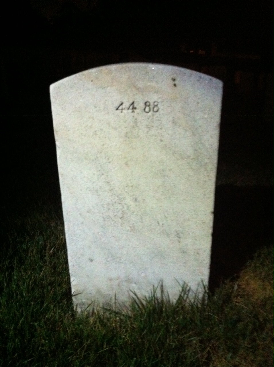 Back of headstone — Margaret Moran