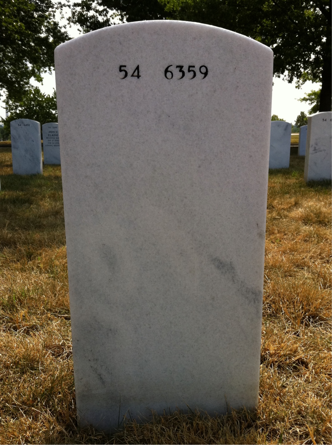 Back of headstone — Peter Taylor