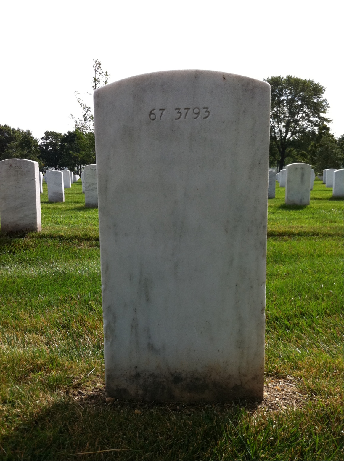 Back of headstone — Neil Beers