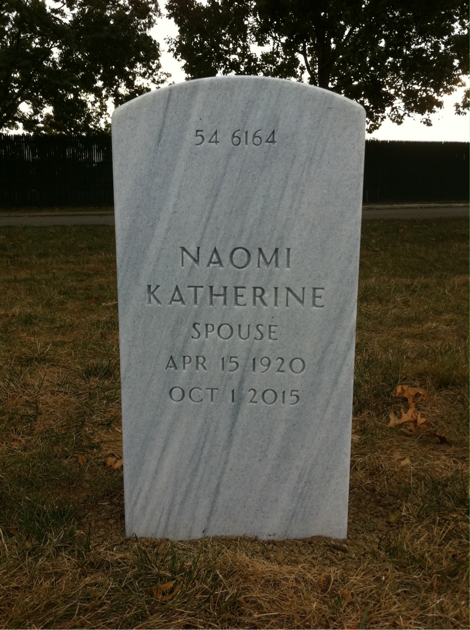 Back of headstone — Robert Holmes
