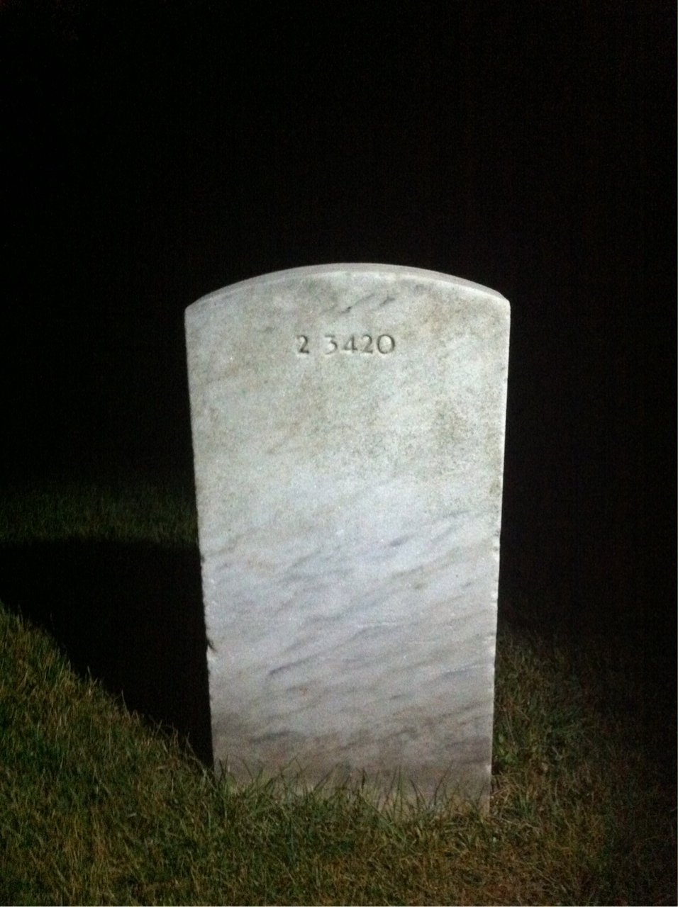 Back of headstone — Grace Mckenney