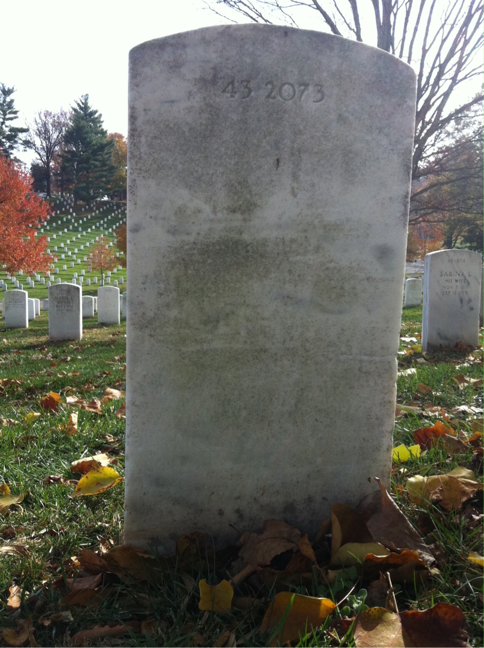 Back of headstone — Milton Bogdanowicz