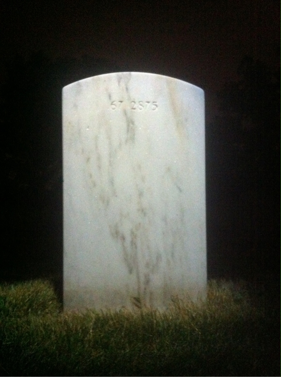 Back of headstone — John Ambrose