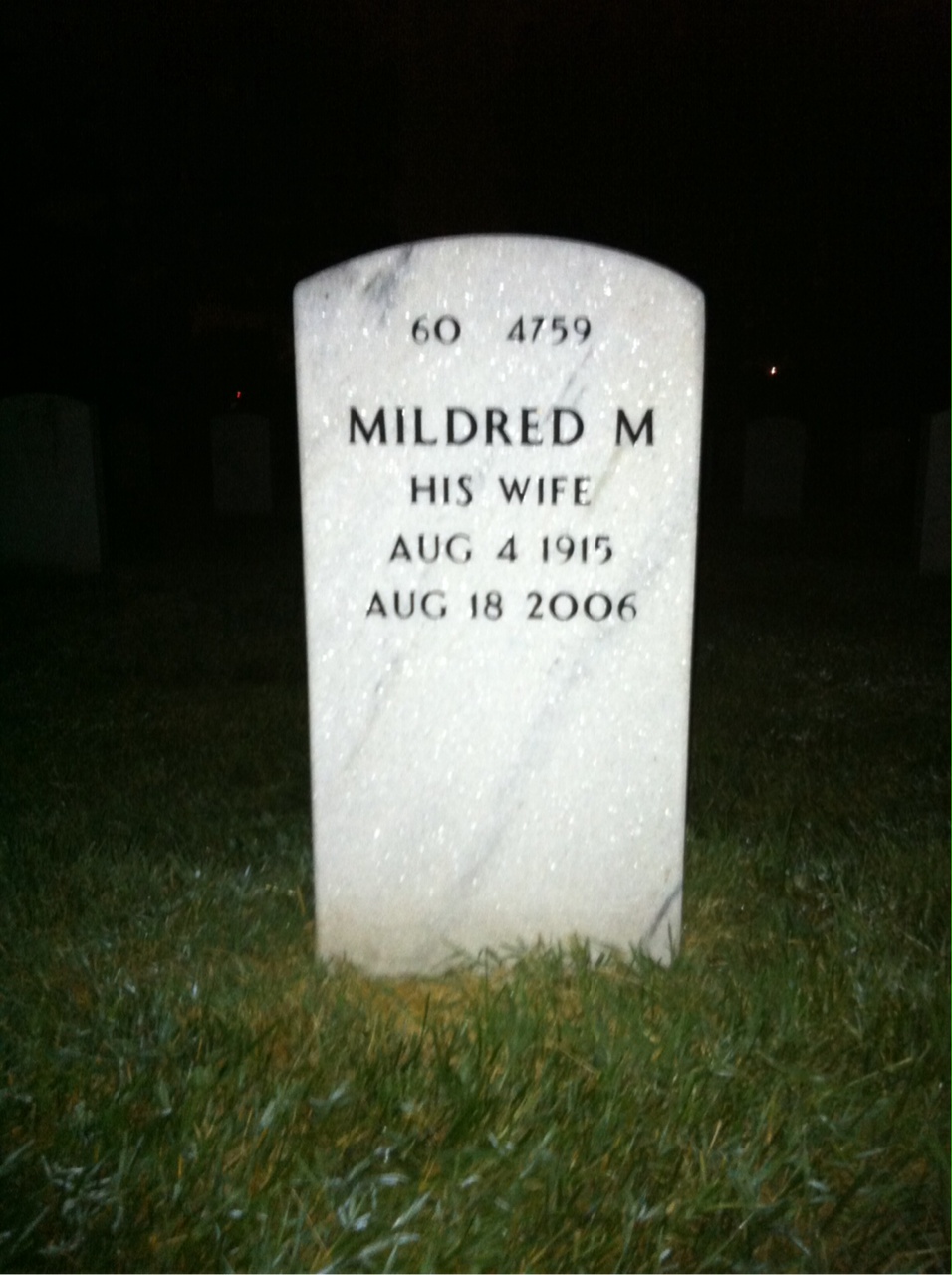 Back of headstone — Edward Leonard