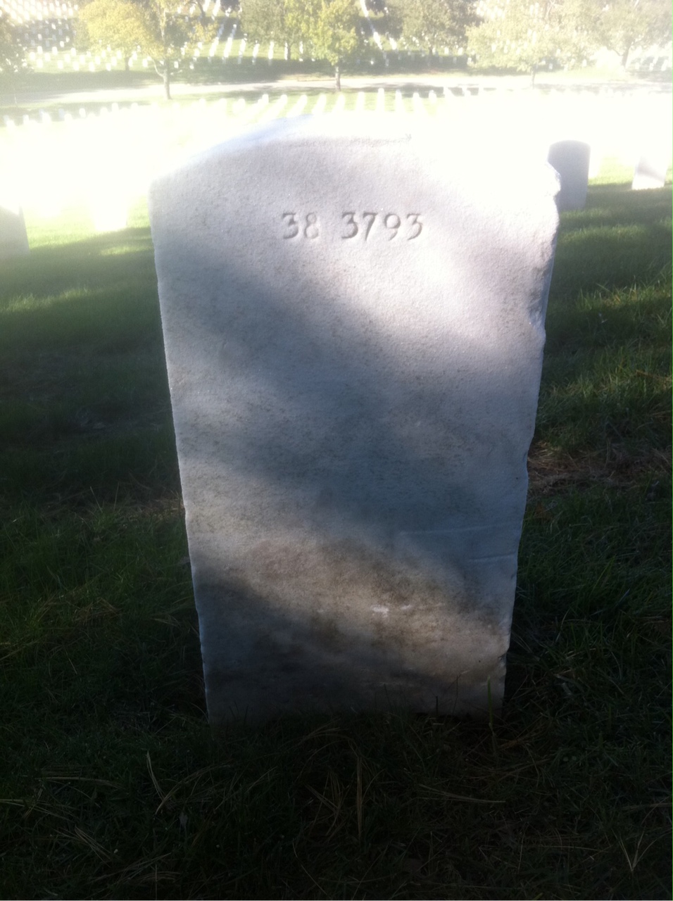 Back of headstone — Deborah Crisanti