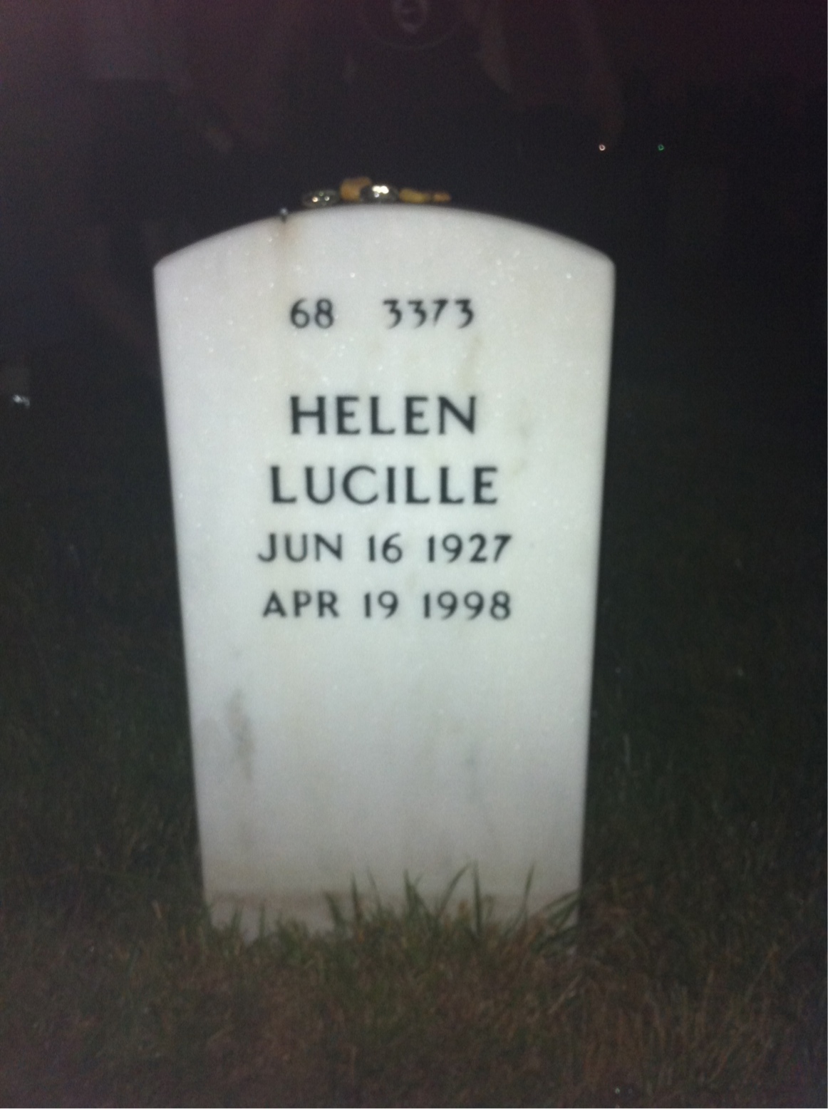 Back of headstone — Thomas Price