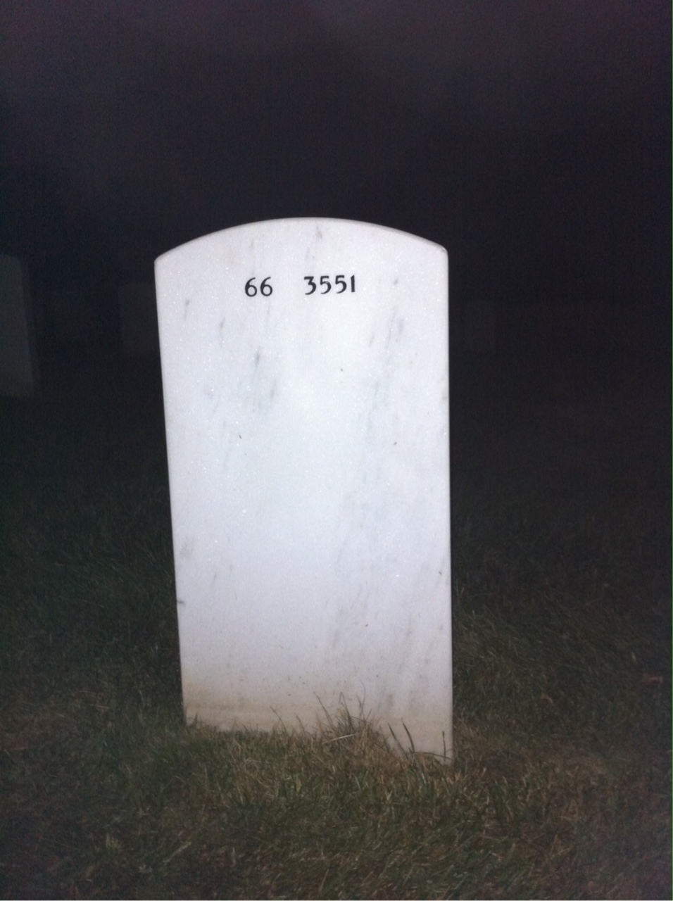 Back of headstone — John Scannell