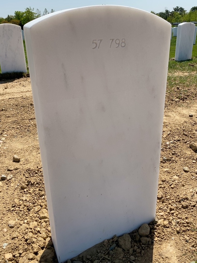 Back of headstone — William J Goodwin
