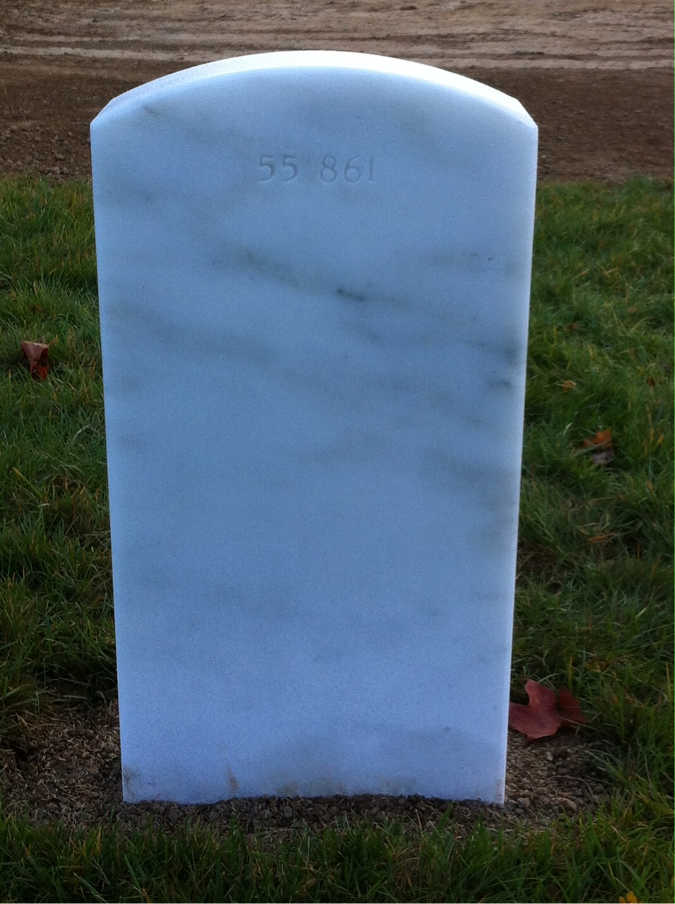 Back of headstone — Joseph Bozeman