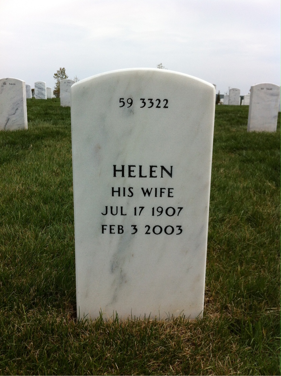 Back of headstone — Richard Corbyn