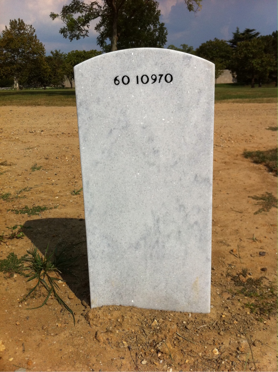 Back of headstone — Alvin Beethe