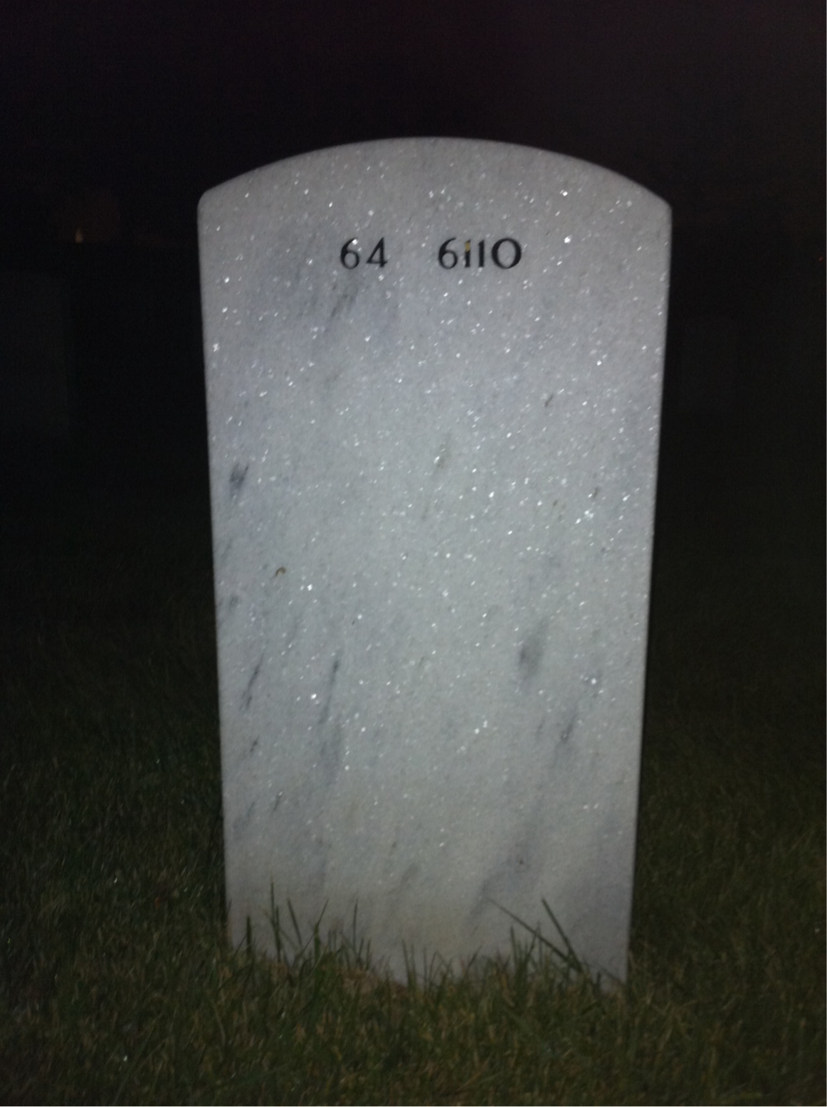 Back of headstone — Christopher Butler
