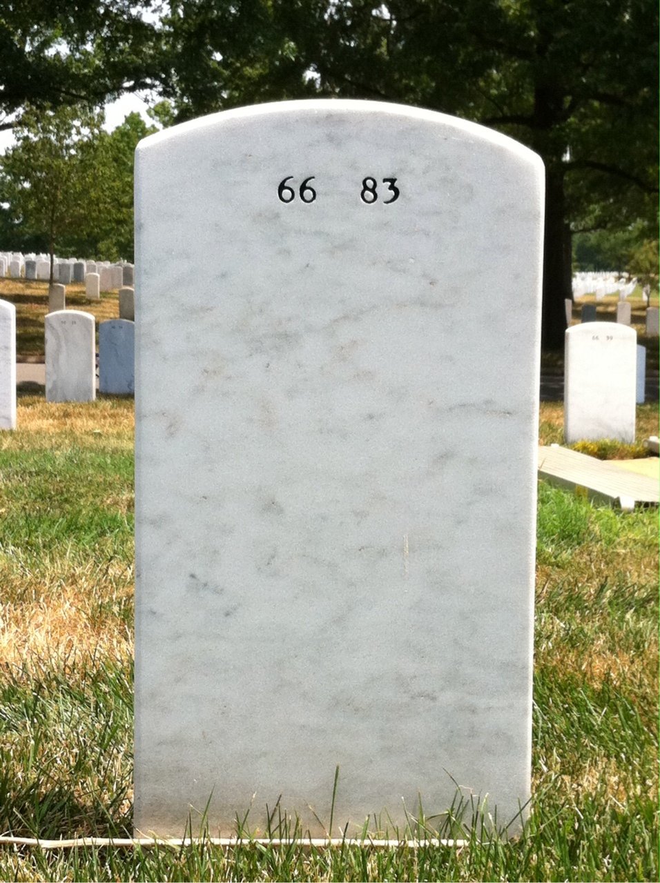 Back of headstone — Edward Mulligan